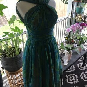 Vintage 1950s couture cocktail dress